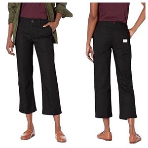 Hurley Black Lowrider Flat Front Cropped Chino Pants Size 9 Waist 30”